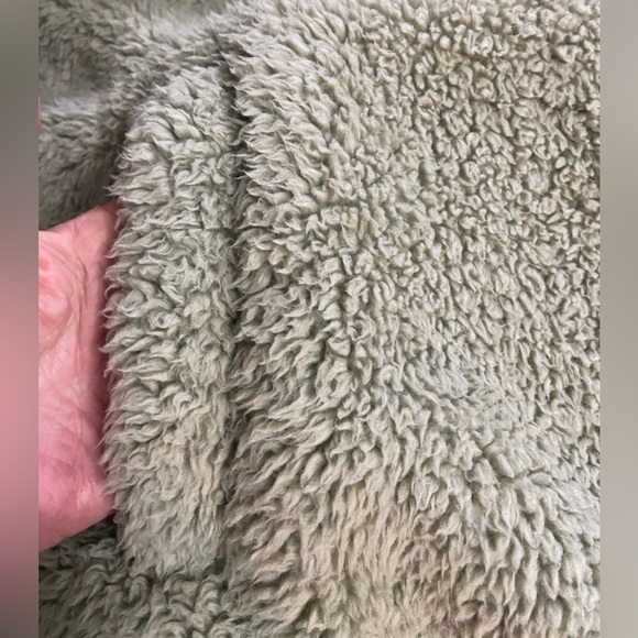 American Eagle Outfitters Sage Teddy Jacket Sz L - Picture 5 of 12